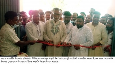 আদমদীঘির কোমারপুর দ্বি-মুখী উচ্চ বিদ্যালয়ের একাডেমিক ভবনের উদ্বোধন